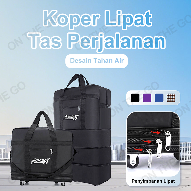 Tas Perjalanan Lipat Beroda Anti Air  Bag Tas Anti Air Tas Lipat Tas Perjalanan Besar Tas Travel/Tas