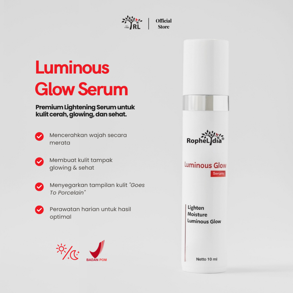 RL Luminous Glow Serum 10ml – Serum Pencerah Wajah Glowing & Sehat