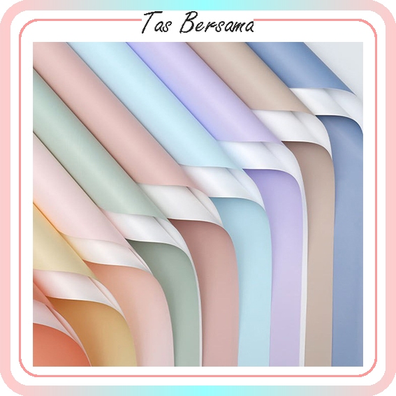 

(20 LEMBAR) Kertas Bunga Buket Flower Wrapping Cellophane Solid Colors Polos Warna Kertas Kado Florist KB6121