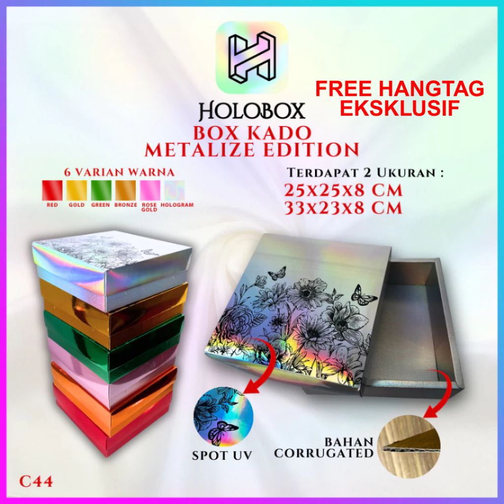 

kotak kado hologram souvenir|Dus Hadiah Special Gift|C44