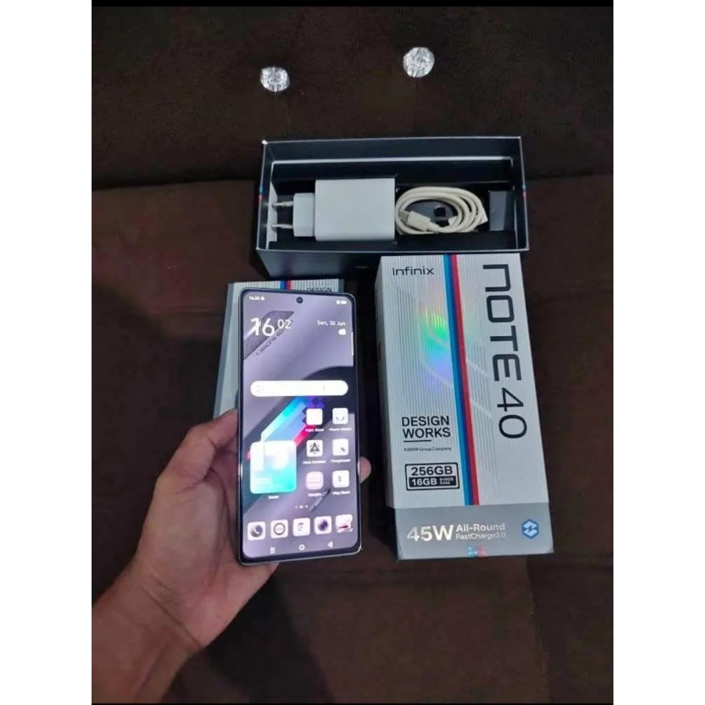 Infinix Note 40 RAM 8/256 GB Mulus No Minus No Wireless Second Bekas Resmi Termurah