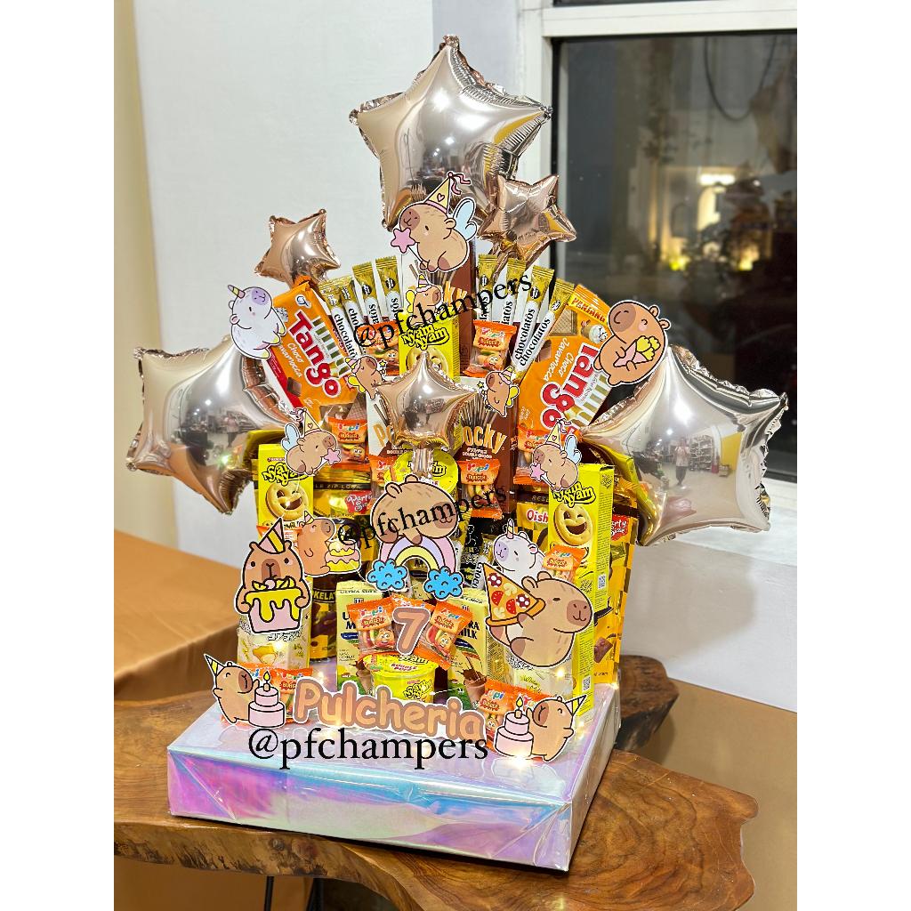 

Snack Tower ulang tahun anak/ Snack tart / snack hadiah anak / kue snack anak ulang tahun
