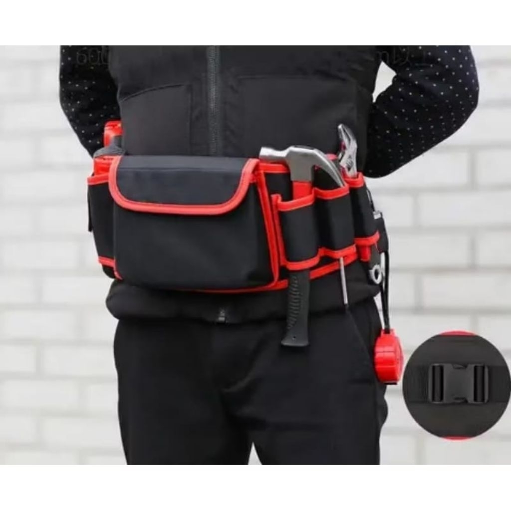 Tas pinggang perkakas untuk pekerja bangunan/waisbag pria kerja peralatan mekanik