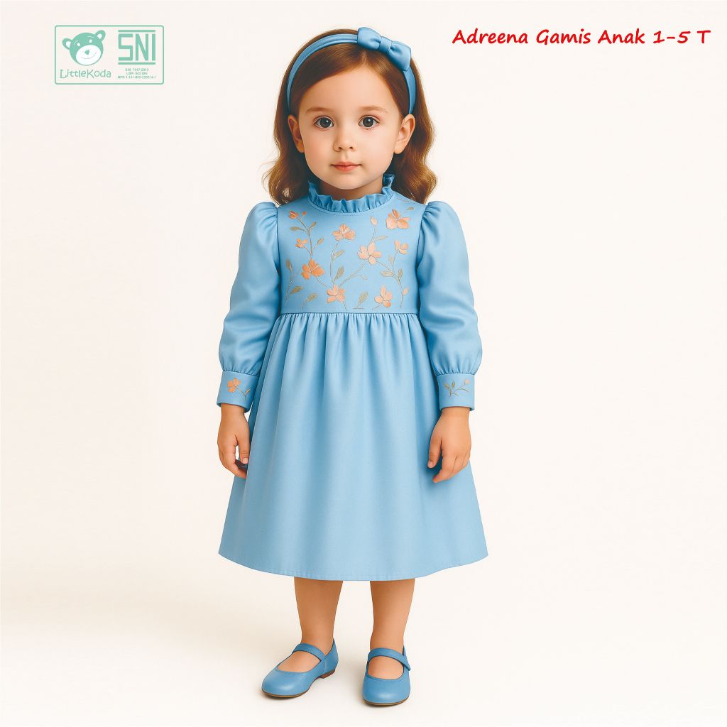 Little Koda Adreena Gamis Anak Perempuan 1-5 Tahun SNI