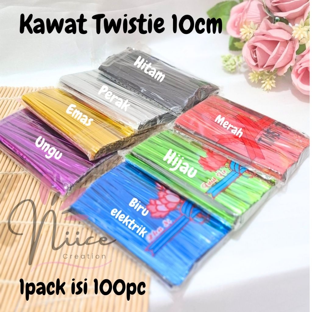 

Kawat Twist Tie 10cm Isi 100 Pcs – Kawat Ikat | kawat ikat | Tali Pengikat Snack, Souvenir, Craft