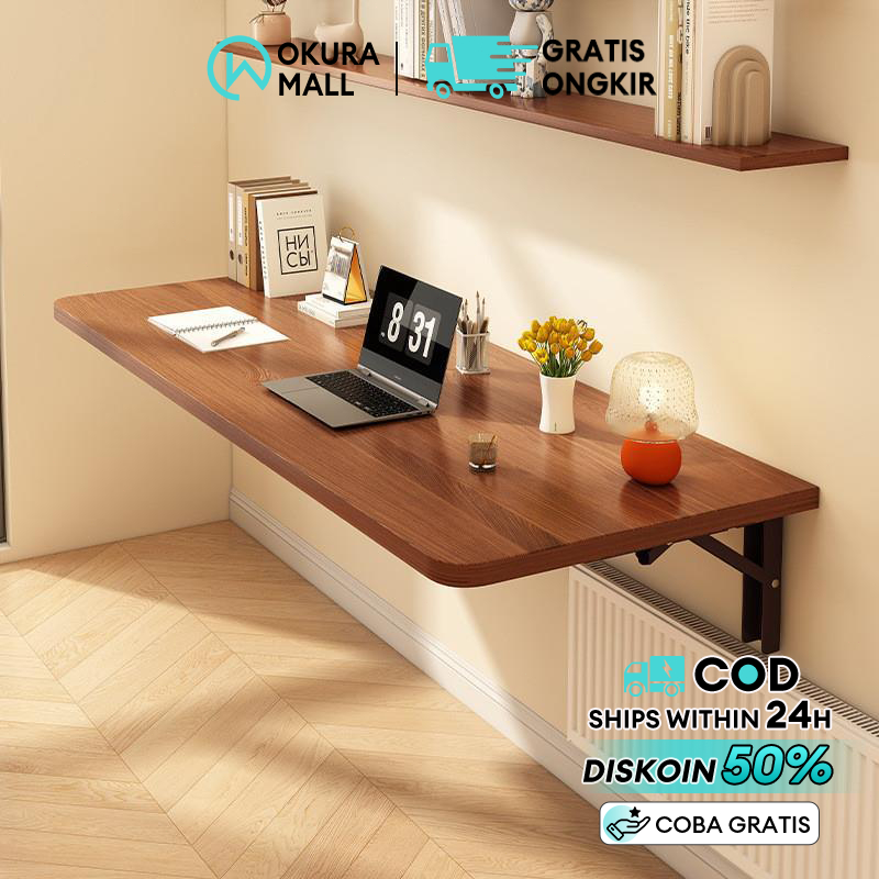 Meja Lipat Portable Meja Lipat Dinding Meja Belajar Meja Tempel Dinding Meja Kantor Meja Kantor Mini