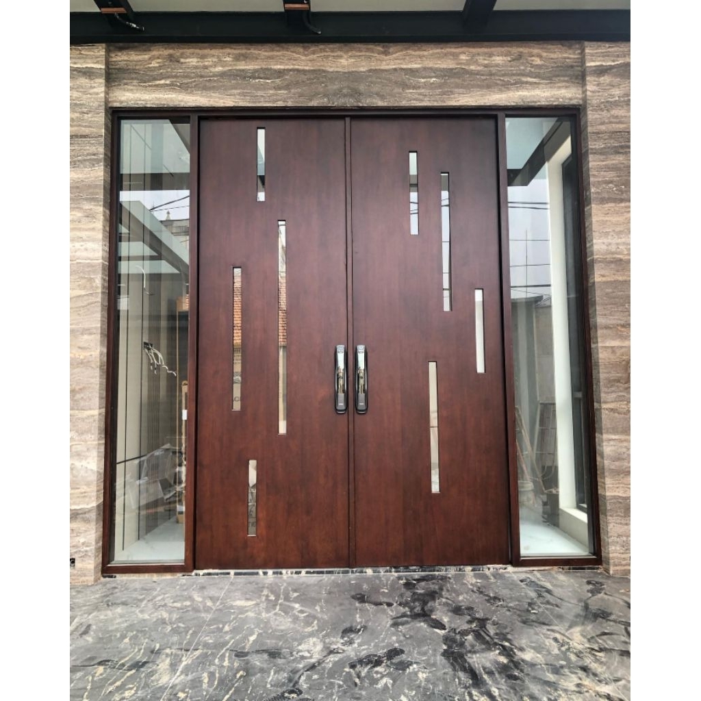 pintu kuputarung jati pinti utama jati solid pintu minimalis jati pintu rumah jati