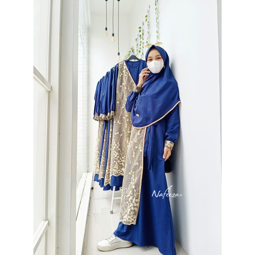 Gamis Brokat Pesta Seragam Hadroh Baju Muslim Fashion Muslimah Dress