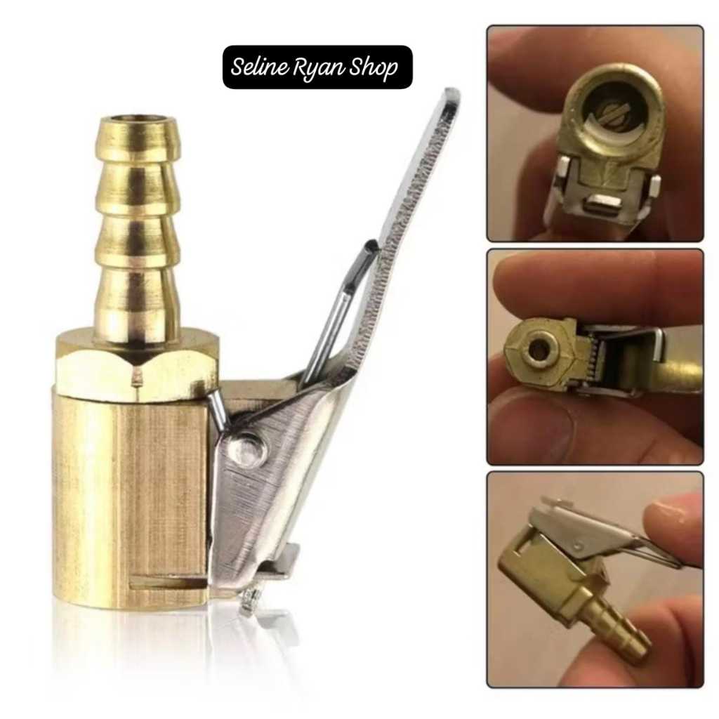 Cop Pompa Kuningan Ban Sepeda, Motor, Mobil