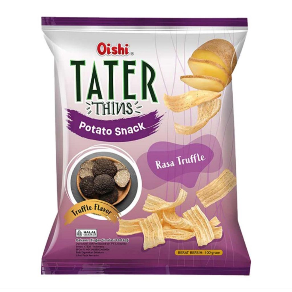 

Oishi Tater Thins Snack Kentang Truffle 100 g