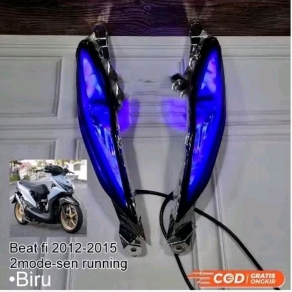 Lampu Sen Alis Running Beat Fi 2012-2015 Biru Kualitas Terbaik