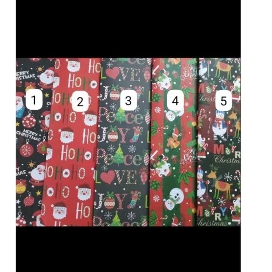 

kertas kado natal sansanwawa isi 20