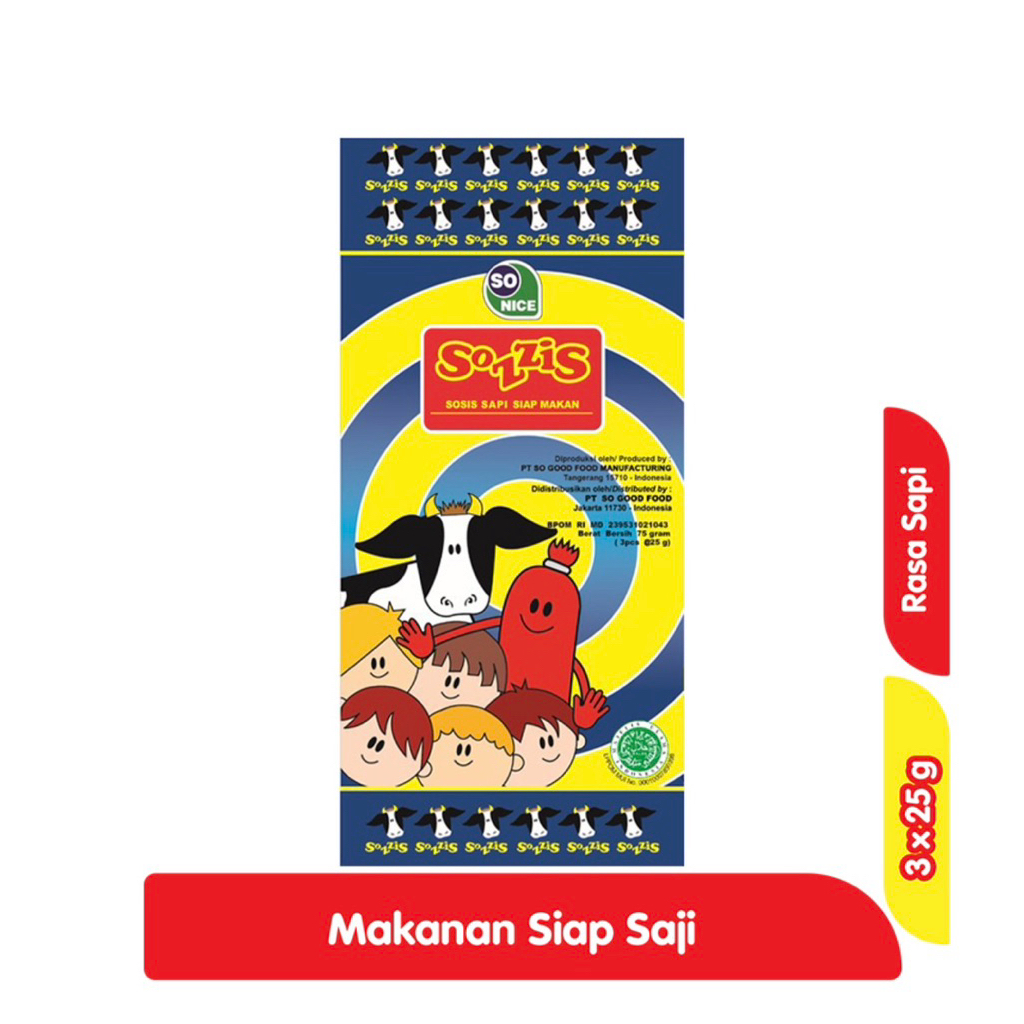 

Sozzis Sosis Siap Makan Sapi 75 g