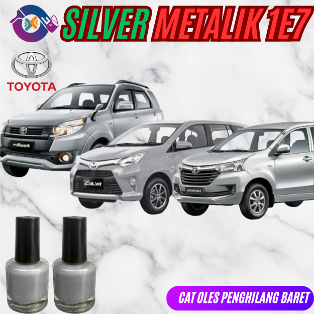 CAT OLES SILVER METALIK 1E7 ALL NEW RUSH TOYOTA CONTOH CAT TOYOTA SILVER METALIK 1E7 SAMPLE CAT