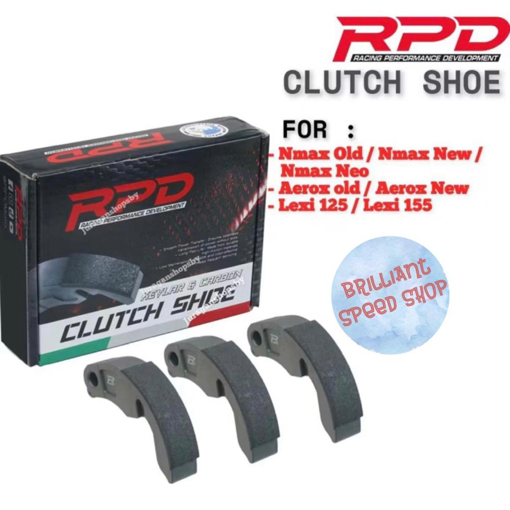 Kampas Ganda RPD Carbon Kevlar For Nmax-Aerox 155-Lexi-Nmax Neo-Nmax Turbo-Nmax New-Aerox Alpha-Aero