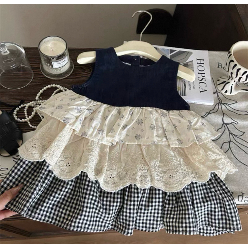 NEW - Mini Dress Anak Peremuan usia 1-4 tahun / Summer Dress Korea Anak Perempuan (MB2253)