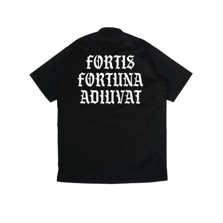 BYONE AVAILABLE - WORKSHIRT - "FORTIS FORTUNA" - CUSTOM  BORDIR WORKSHIRT