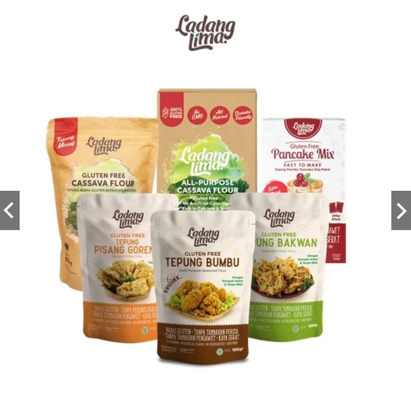 

Ladang Lima Tepung 200gr /Tepung Gluten Free/ tepung