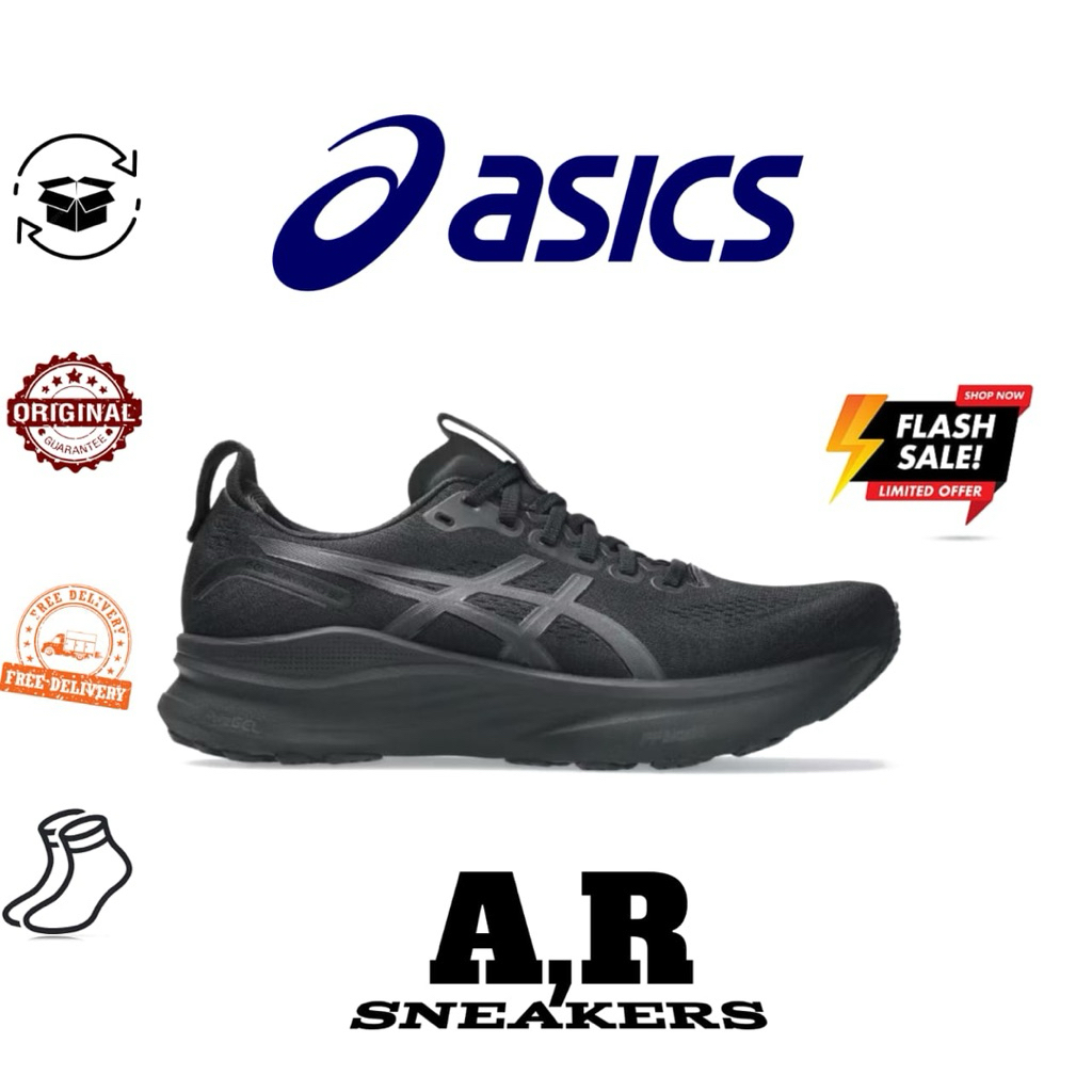 Sepatu Running Pria Asics Gel - Kayano 32 Triple Black