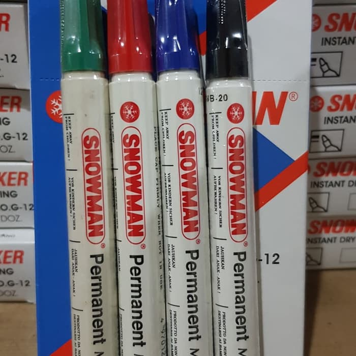 

[oddsolshop] pekanbaru/Snowman Spidol Permanen