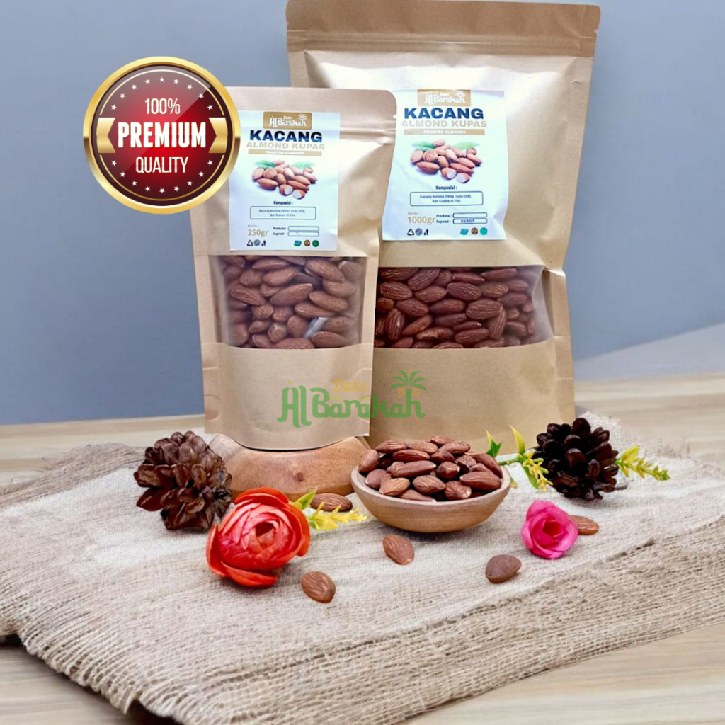 

Roasted Almond 1KG | Kacang Almond Panggang 1KG Fresh Roast Quality Premium