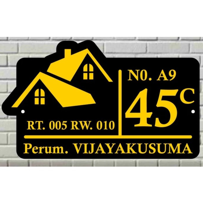 CUSTOM NOMOR ALAMAT RUMAH | NOMER RUMAH AKRILIK MINIMALIS | PAPAN NOMOR RUMAH AKRILIK UNIK