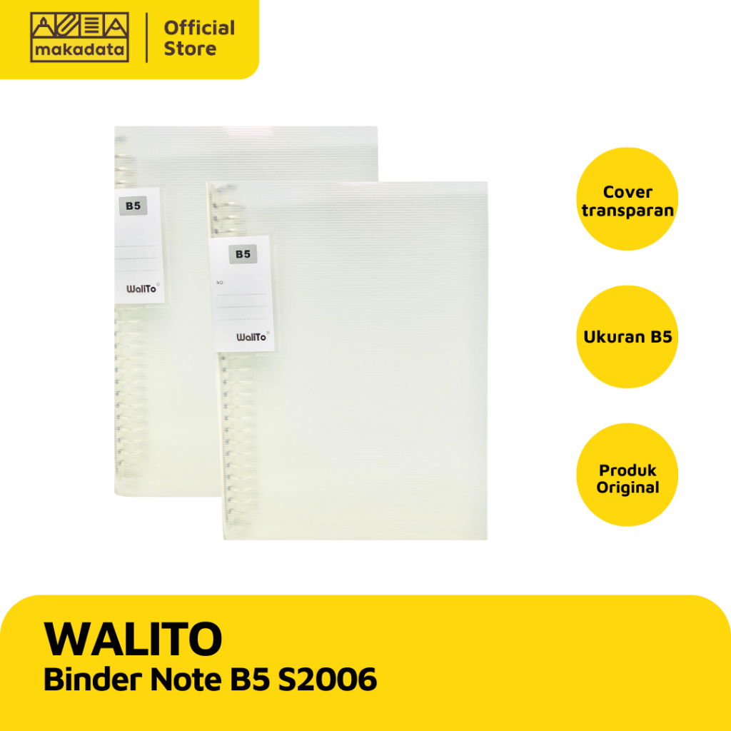 

BINDER WALITO B5 TRANSPARAN S2006 (1 PCS) MURAH