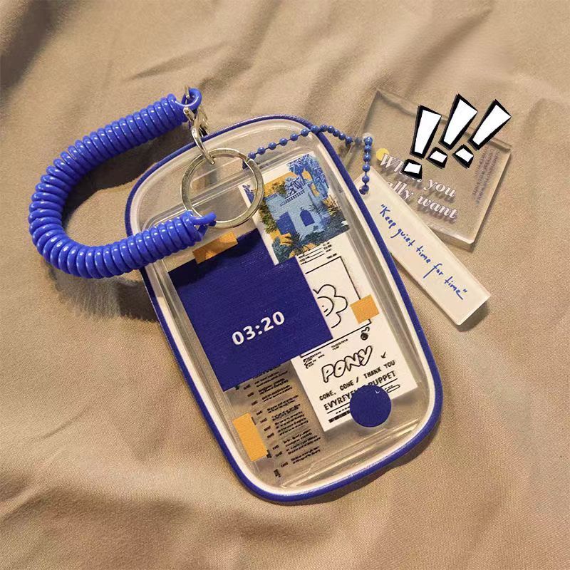 

99KHOME Cahol Photocard Holder Transparant Cute Case POCA Gantungan Lucu ID Card PVC K1316