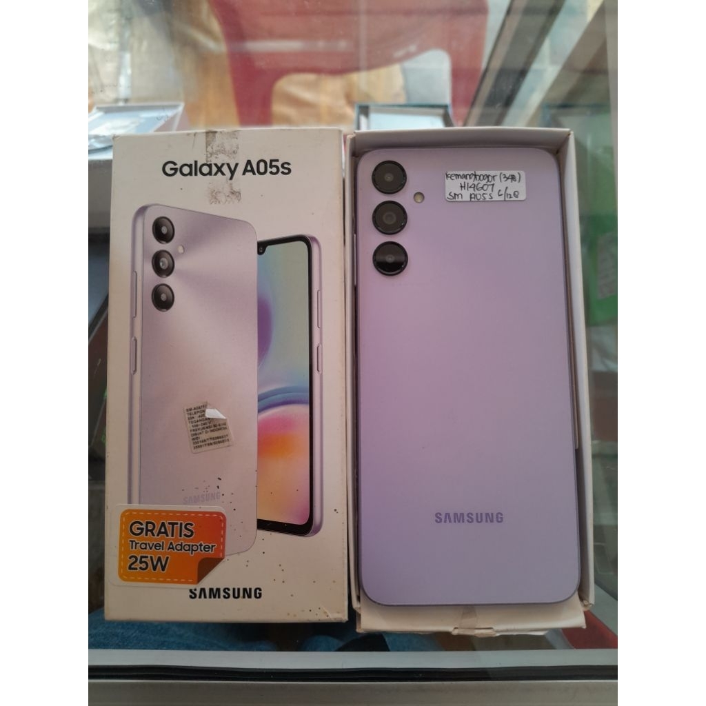 HP Smartphone SAMSUNG GALAXY A05s RAM 6/128 GB, SECOND FULLSET/ 100% Original