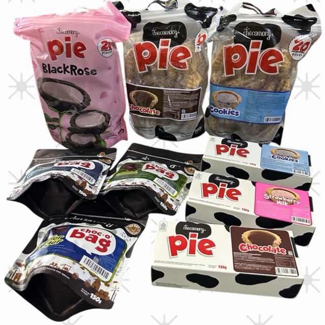 

READY STOCK All Chocomory Pie / Matcha Thin / Chocobag Kue Kering Pia Khas Puncak Bogor