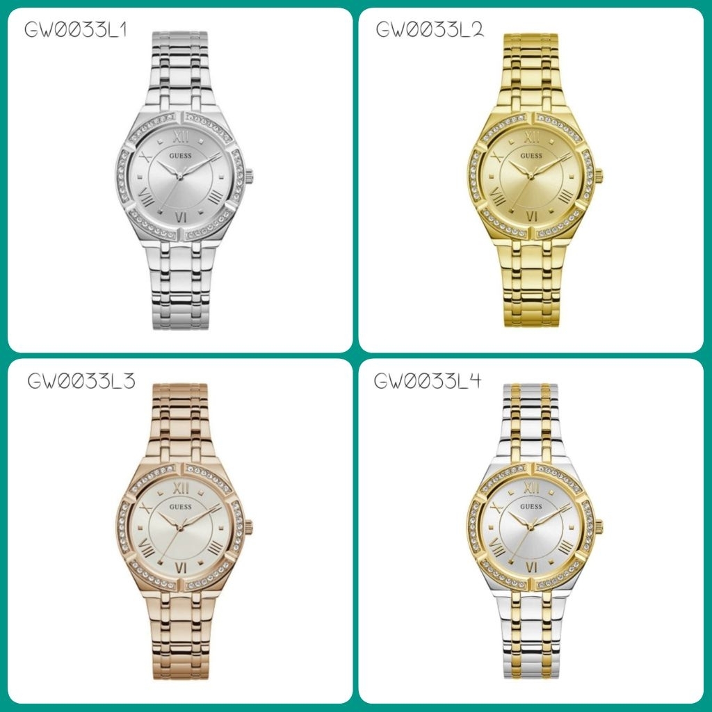 JAM TANGAN GUESS RANTAI WANITA TYPE GW0033L1, GW0033L2, GW0033L3, GW0033L4