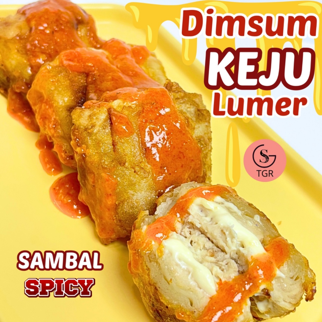 1 BUNGKUS DIMSUM GORENG KEJU LUMER ISI 3  EXTRA SAOS SAMBAL PEDAS  Ayam Daging Food Frozen Meat Pang