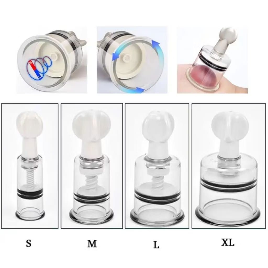 Bekam Kop Angin Alat Bekam Kop Angin Twist Top Isi 1 Kop untuk Terapi Vakum Angin Bekam Untuk Terapi