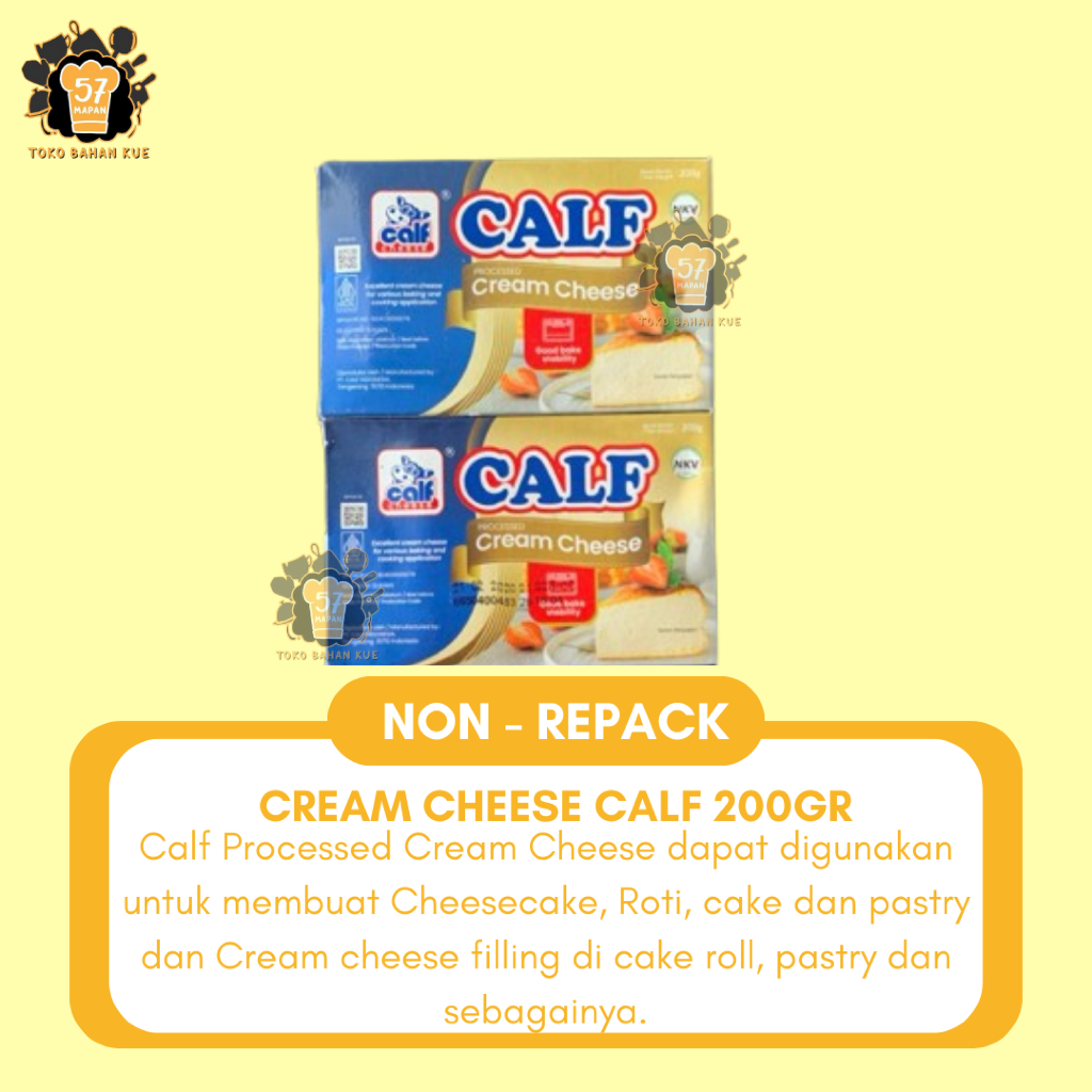 

(ADA PAKET HEMAT!!) CREAM CHEESE CALF 200 GR - KEJU CREAM CHEESE CALF 200 GR