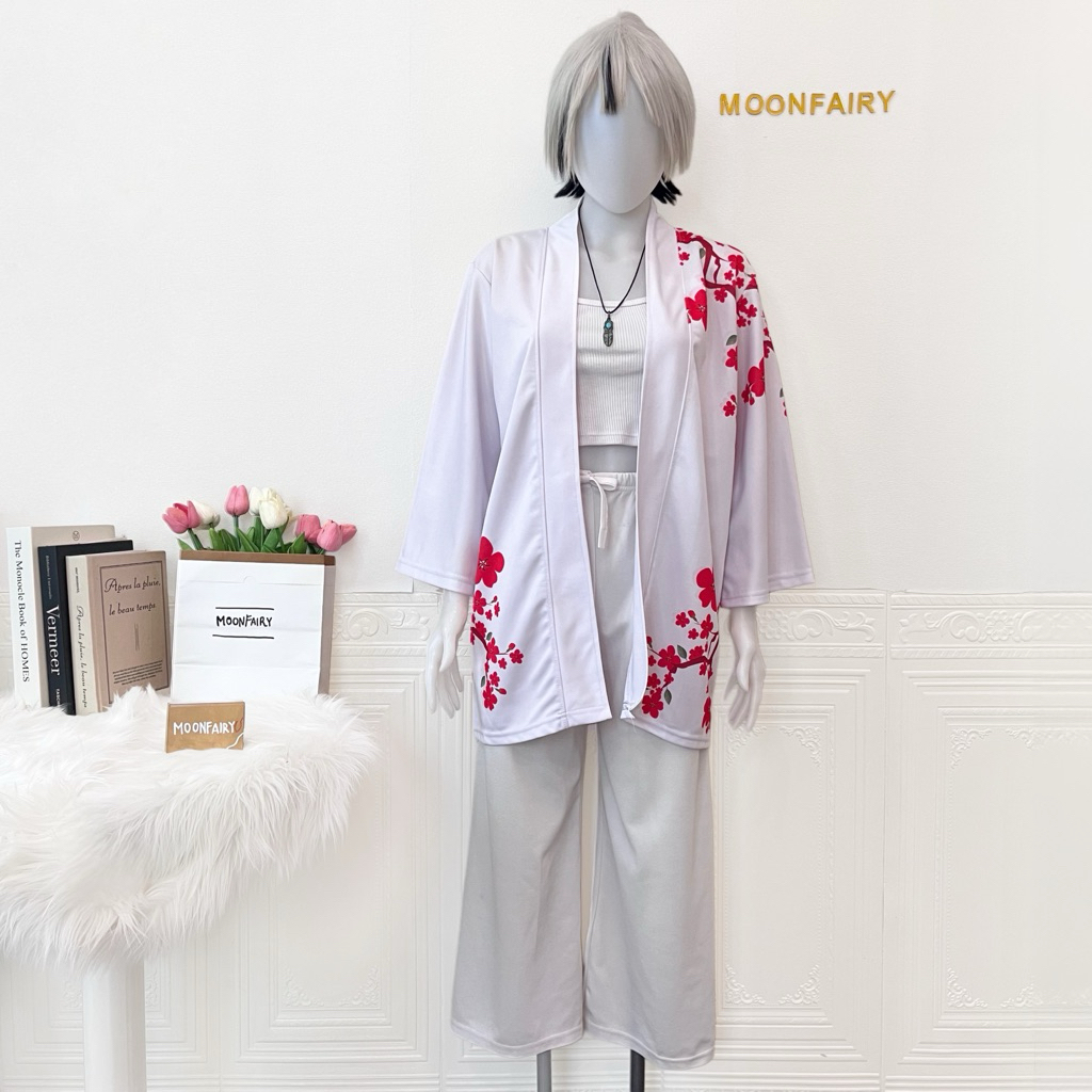 【Moonfairy】Ready Stock - Windbreaker Dakeda Kaneshiro Costume Cosplay Manhwa Fullset Wig WTS Prelove