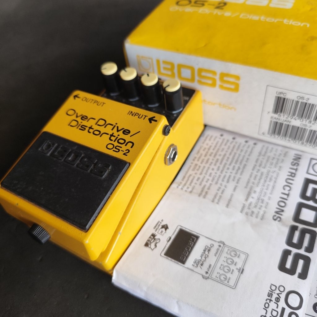Boss OS 2 Overdrive Distortion, Efek Gitar, bisa jadi 2 efek dalam 1 paket, Metal, Distorsi, OD 3