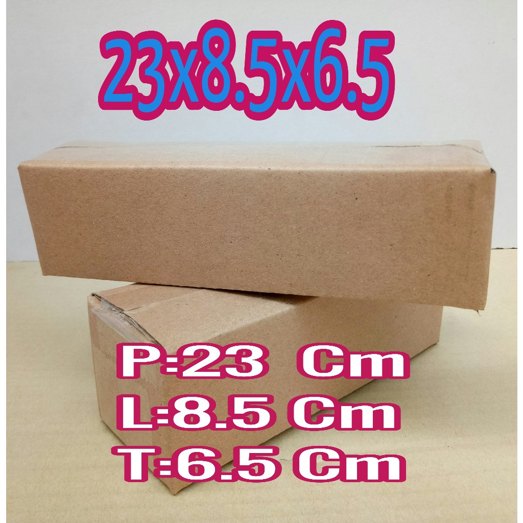 

kardus polos UK 23x8,5x6,5 kardus packing kardus kecil kardus besar