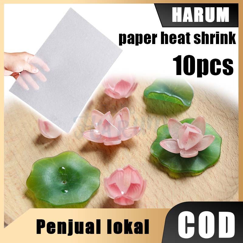 

【COD】10pcs paper A4 heat shrink 20x29 cm DIY Heat plastic sheet creative SEMI transparant shrink