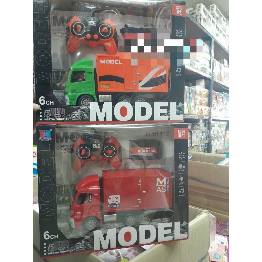 Mainan Anak Mobil Remote Control Truk Box Mobil Remote RC Truck Box