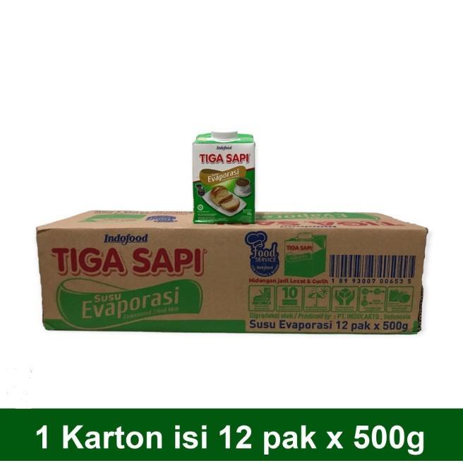 

INDOFOOD TIGA SAPI SUSU EVAPORASI CAIR KEMASAN 500 GRAM PER KARTON ISI 12 PAK