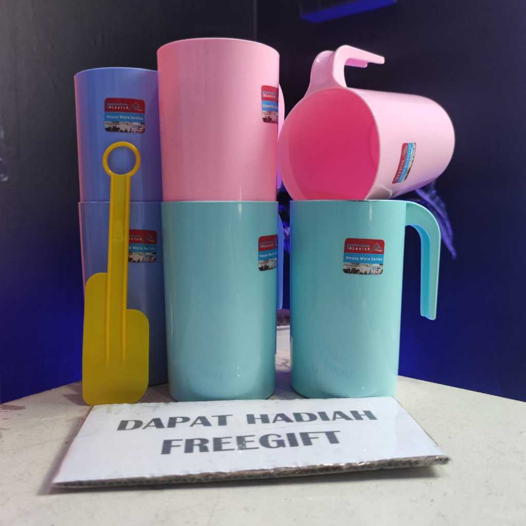 MURAH BANGET  6 pcsGelas Plastik / Gelas Es / Gelas Plastik Es / Mug Tebal / Gelas Minum By jiro mal