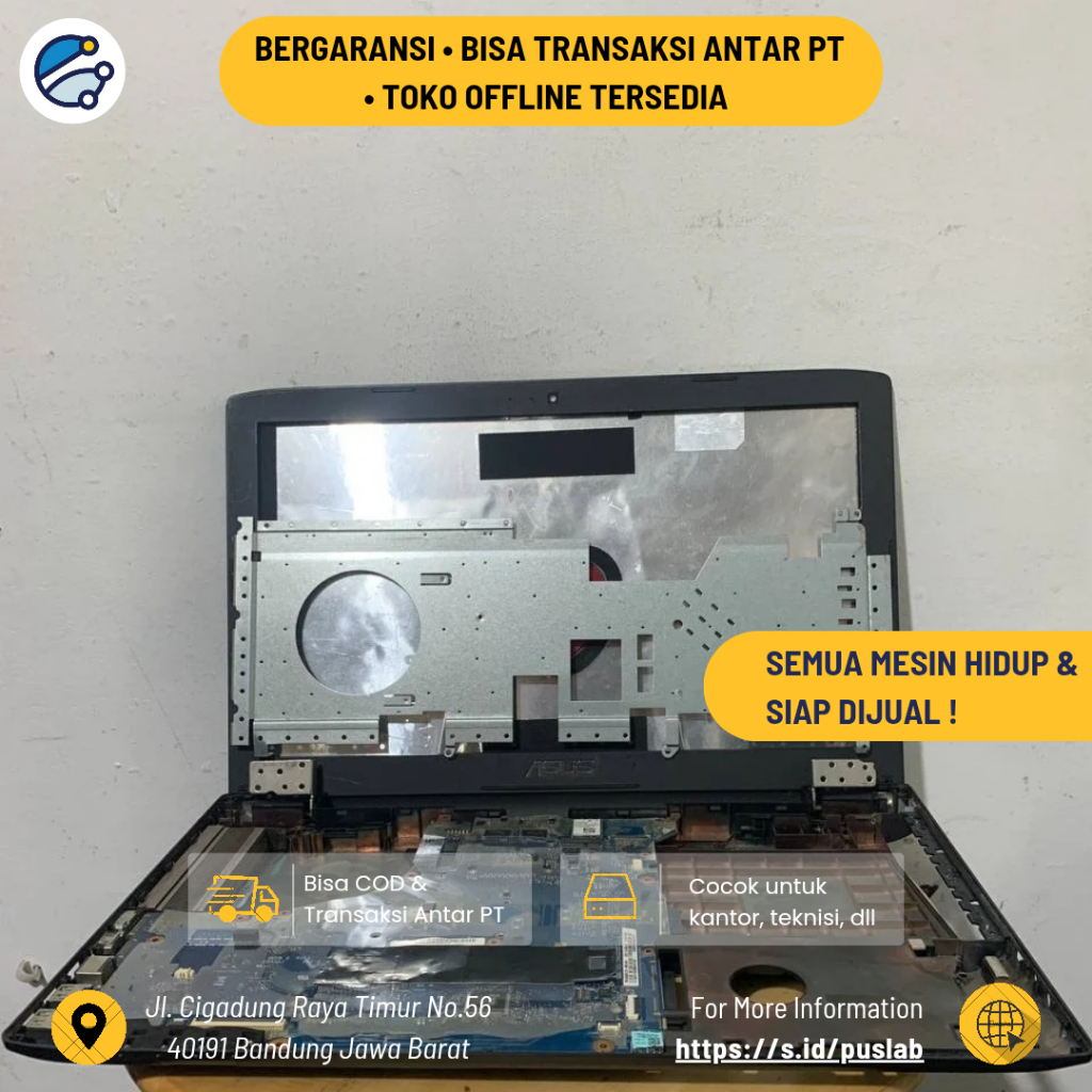 Motherboard Laptop / Mobo Laptop / Mainboard Laptop / Mesin Laptop Copotan / Board Laptop Pretelan /