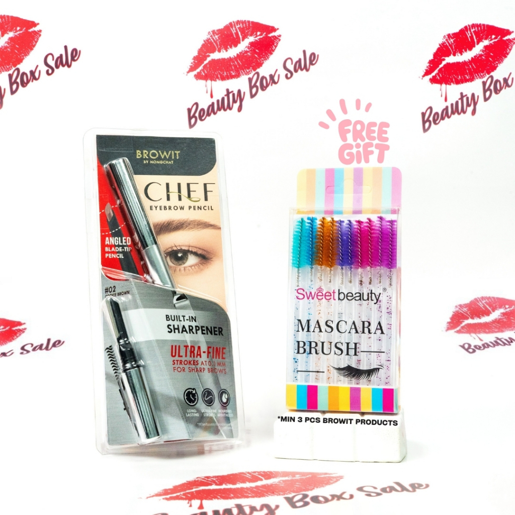 READY STOCK BROWIT By Nongchat Chef Eyebrow Pencil