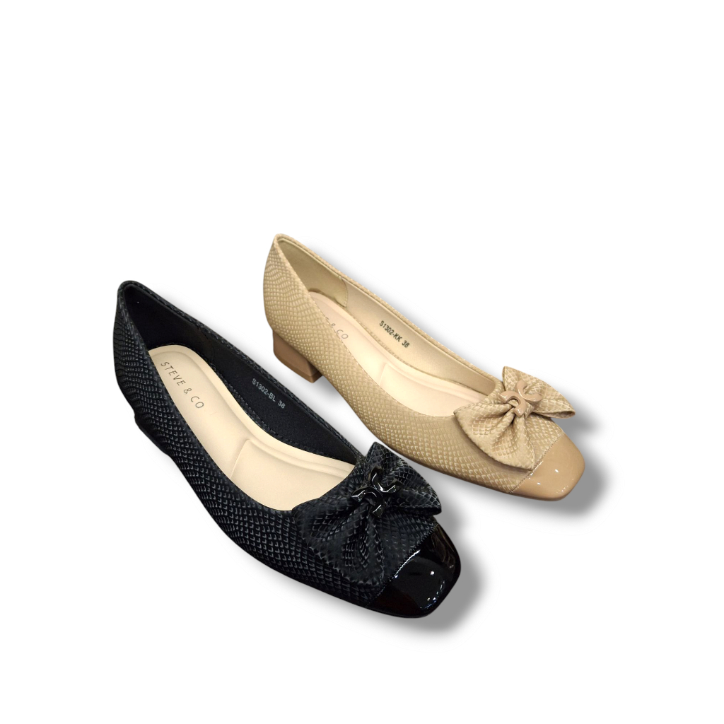 Steve & Co S1302 FS - sepatu pantofel wanita hak 3 cm
