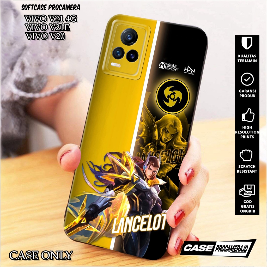 Case VIVO V21 4G / V21E / V20 - Casing VIVO V21 4G / V21E / V20 [ HERO MOBILE LEGEND ] Silikon VIVO 
