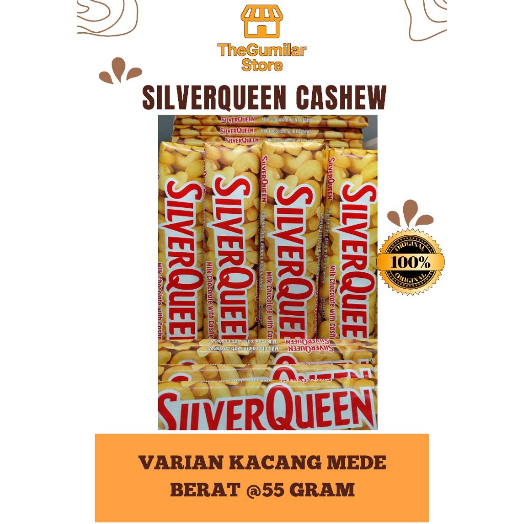 

SilverQueen Cashew (Milk Chocolate Cashew) Eceran