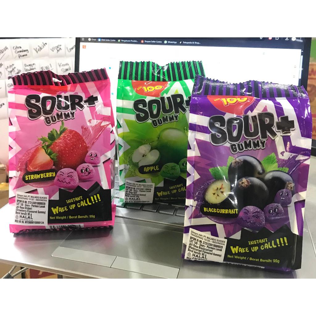 

LOT 100 Sour + Gummy Candy Apple / Strawberry / Grape / Orange / Mango