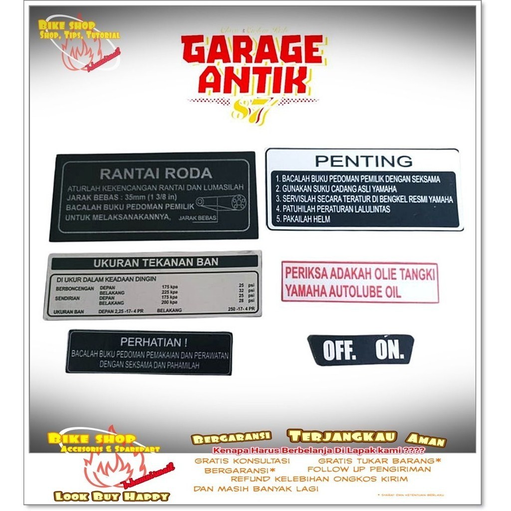 striping stiker detail yamaha v80 autolube sticker yamaha v80 autolube motor classic vintage