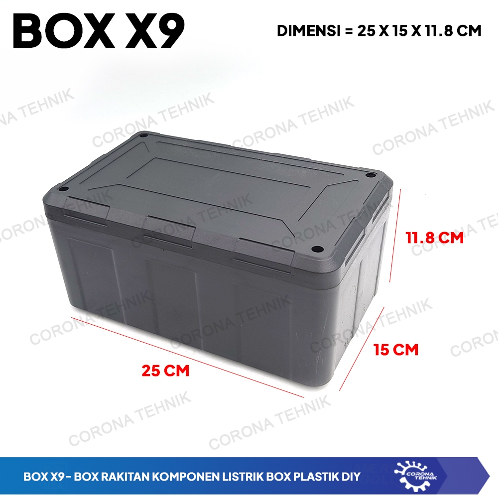 Box X9 - Box Rakitan Komponen Listrik Box Plastik DIY