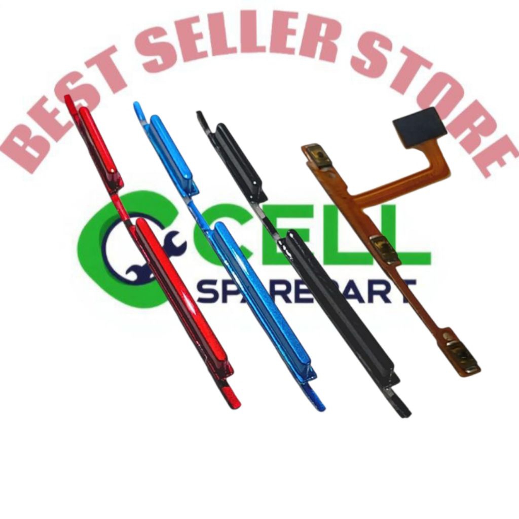 Flexible On Off Volume + Tombol Power Vivo Y12 / Y12i / Y15 / Y17 – Fullset Sparepart HP Original Ba